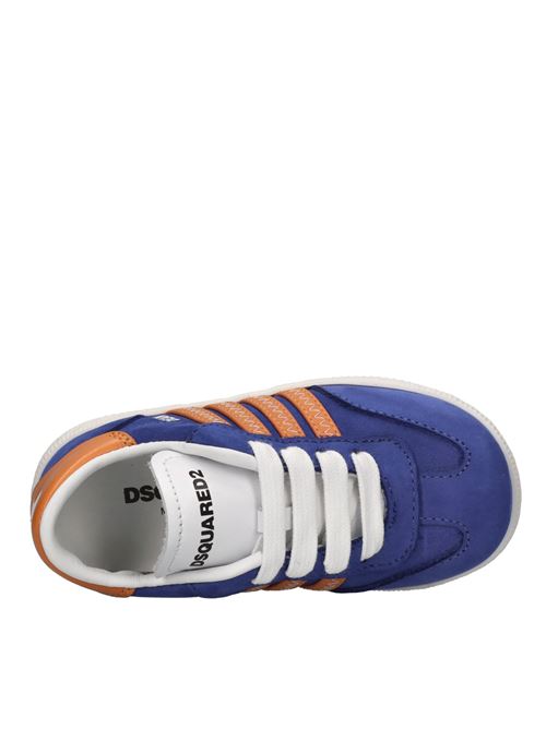 Sneakers in pelle DSQUARED2 | 80133 NABUK/GINEVRABLU-ARANCIO